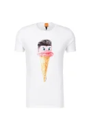 T-shirt Tintype1 BOSS ORANGE biały
